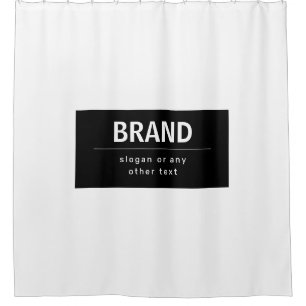 Rideaux De Douche Gras Marque moderne ou nom commercial   Noir et bl