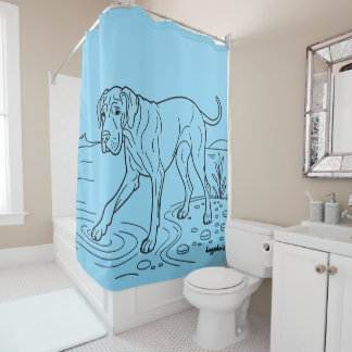 Rideaux De Douche Great Dane Shower Curtain