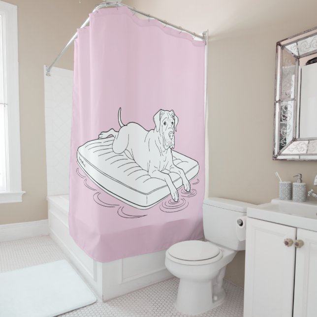 Rideaux De Douche Great Dane Shower Curtain (En situation)