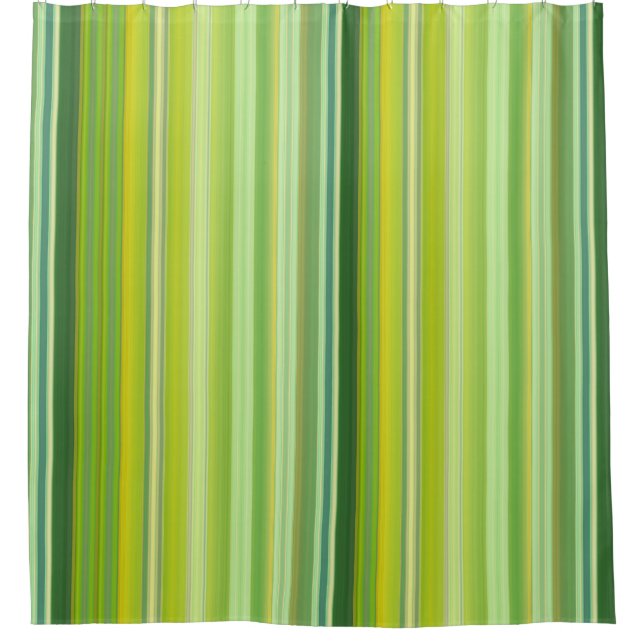 Rideaux De Douche Green and Yellow Stripes (Devant)