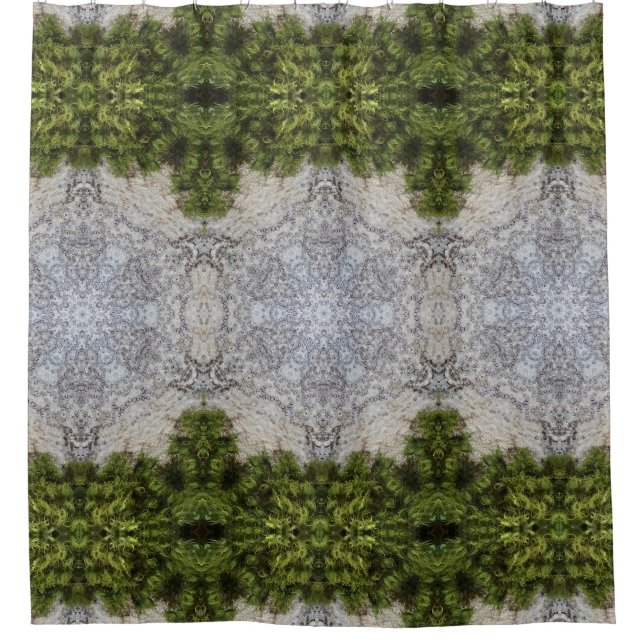 Rideaux De Douche Green Moss & Nature Earth Art (Devant)
