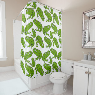 Rideaux De Douche Grenouille verte