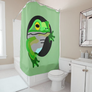Rideaux De Douche Grenouille verte