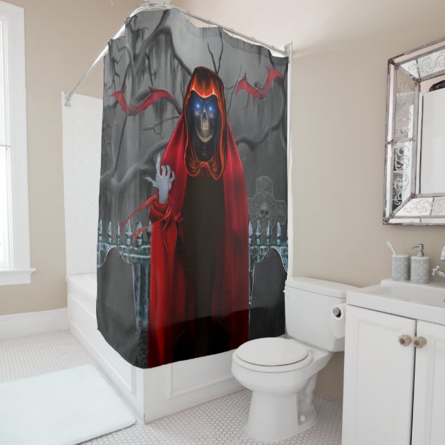 RIDEAUX DE DOUCHE GRIM REAPER VOUS RÉSUME (En situation)