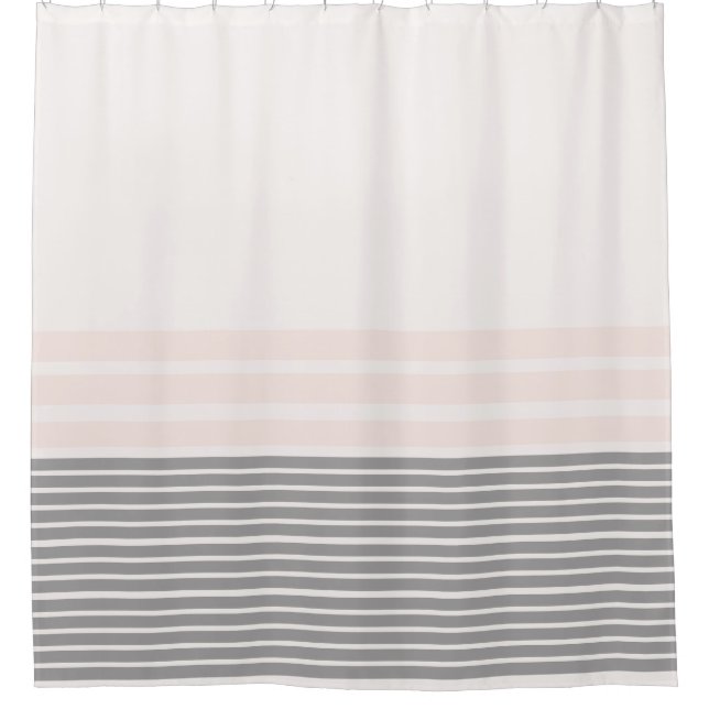 Rideaux De Douche Gris, Gris Rose (Devant)