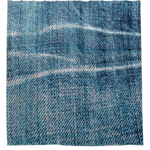 Rideaux De Douche gros plan du tissu en denim