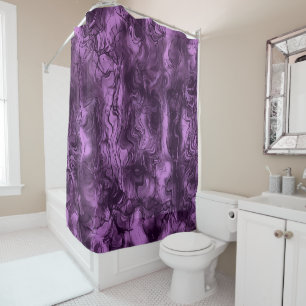 Rideaux De Douche Grungy énergie nerveuse Orchidée d'art Abstrait Am