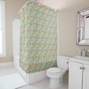 Rideaux De Douche Guillaume Morris Vintage Floral Blue