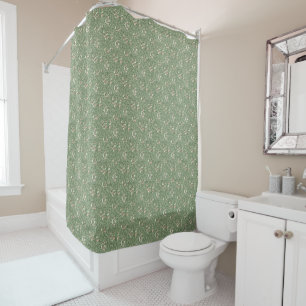 Rideaux De Douche Guillaume Morris Vintage pois à sueur rose floral