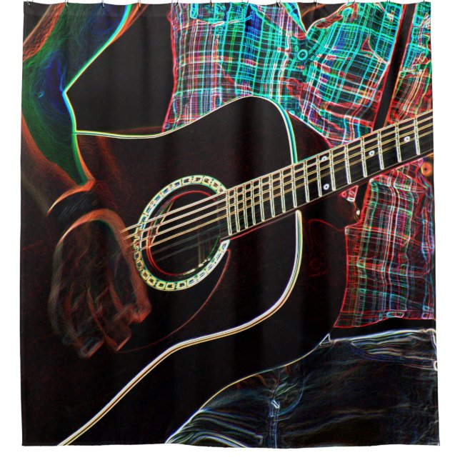 Rideaux De Douche Guitare 1 sccna (Devant)