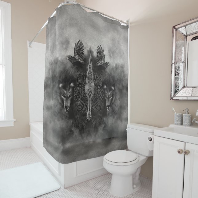Rideaux De Douche Gungnir - lance d'Odin (En situation)