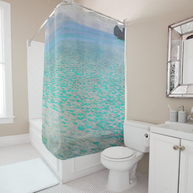 Rideaux De Douche Gustav Klimt - Attersee (En situation)
