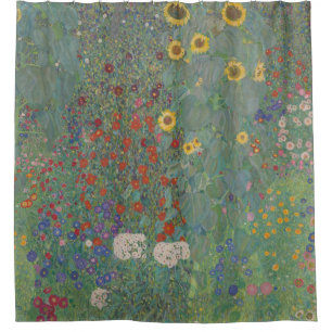 Rideaux De Douche Gustav Klimt, Jardin Agricole avec Tournesols