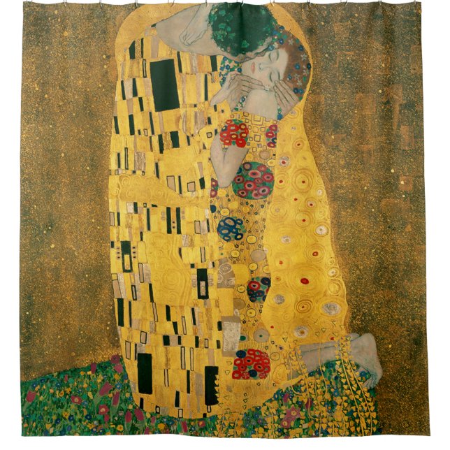Rideaux De Douche Gustav Klimt : La peinture du baiser (Devant)