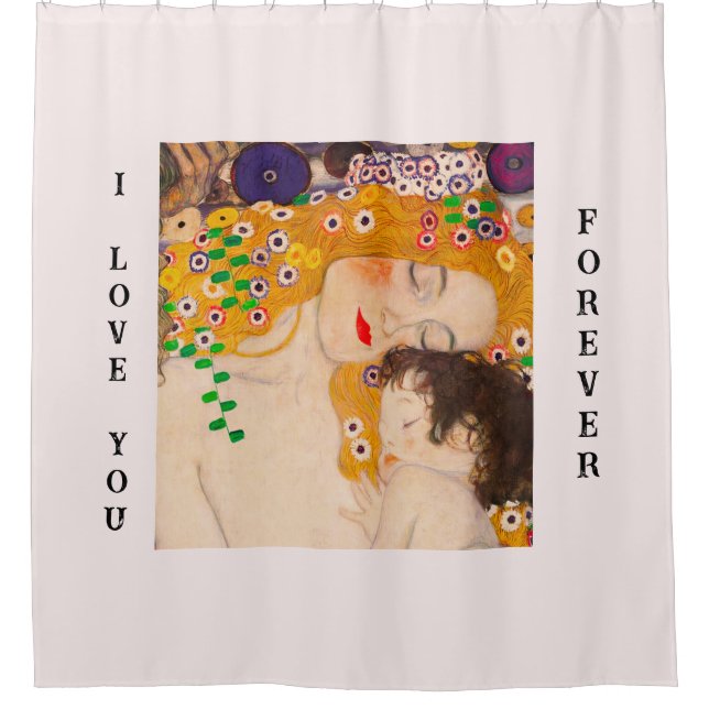 Rideaux De Douche Gustav Klimt - Mère et Enfant (Devant)