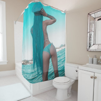 Rideaux De Douche Halfangel66 Bleu profond