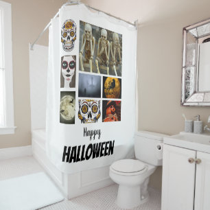 Rideaux De Douche Halloween 8 Photo Collage personnalisé