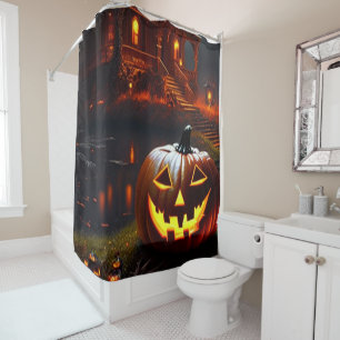 Rideaux De Douche Halloween/Citrouille/Automne