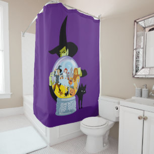 Rideaux De Douche Halloween en cristal de sorcière méchante
