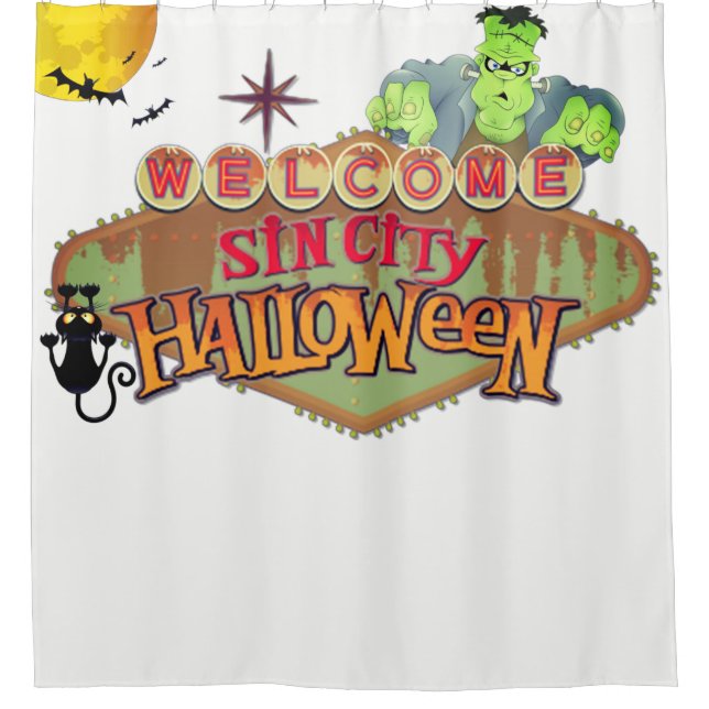 Rideaux De Douche Halloween Monster Sin City (Devant)