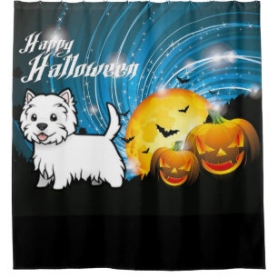 Rideaux De Douche Halloween West Highland Terrier