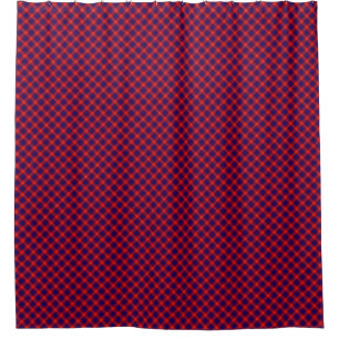 Rideaux De Douche Hamilton tartan rouge bleu violet plaid