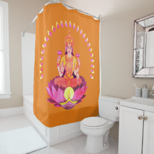 Rideaux De Douche Happy Diwali - Deepalavi Lakshmi Goddess 1