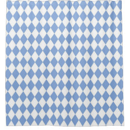 Rideaux De Douche Harlequin-Bleu-Élégant-Collections