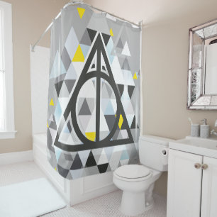 Rideaux De Douche Harry Potter Geometric Deathly Hallows