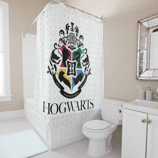 Rideaux De Douche Harry Potter | HOGWARTS™ Pride School Crest (En situation)