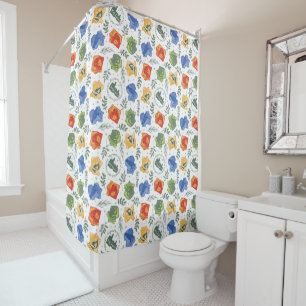 Rideaux De Douche Hérbologie magique HOGWARTS™ Maisons Motif