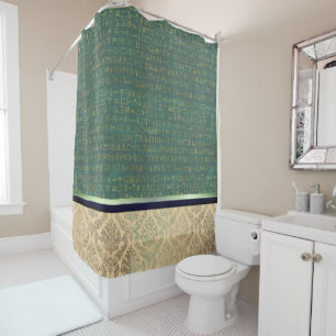 Rideaux De Douche Hiéroglyphes égyptiens Chic Damask