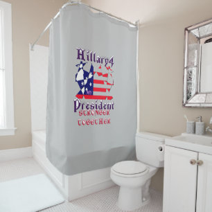 Rideaux De Douche Hillary pour le président des États-Unis Nous somm