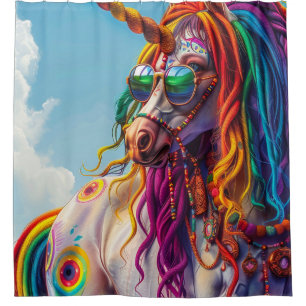 Rideaux De Douche Hippie Unicorn