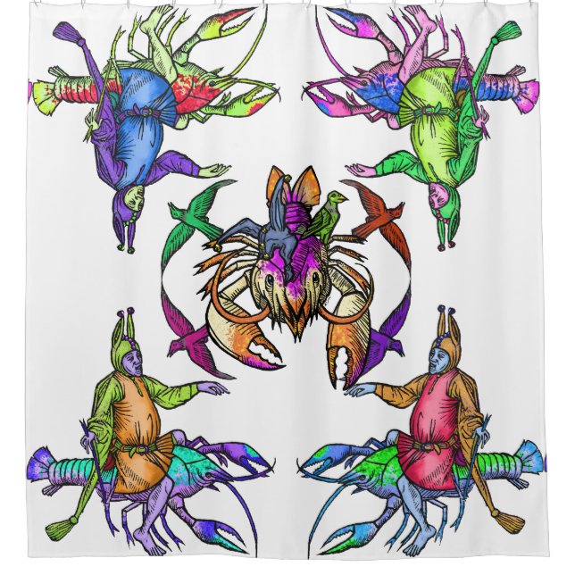 Rideaux De Douche Homard improbable (Devant)