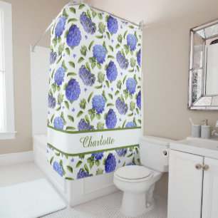 Rideaux De Douche Hortensias bleus
