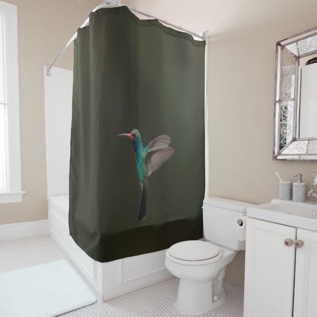 Rideaux De Douche Hummingbird en flight (En situation)