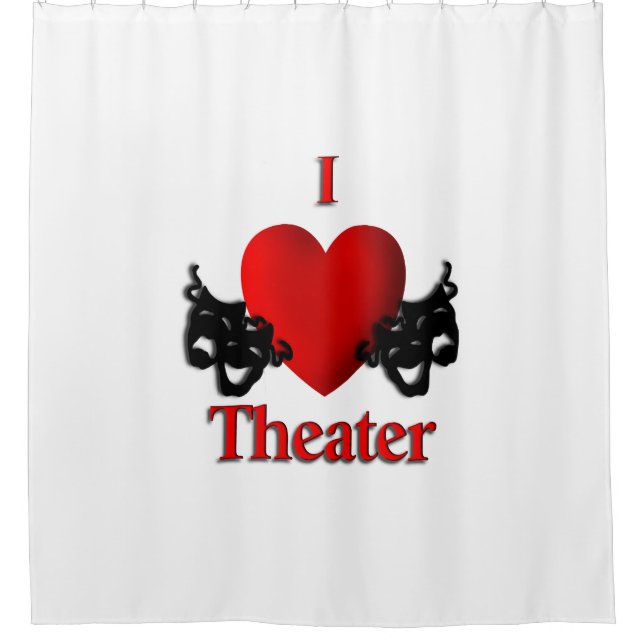 Rideaux De Douche I Heart Theatre (Devant)