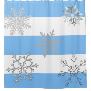 Rideaux De Douche Il neige ! La magie sur un