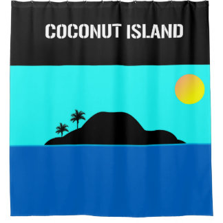 Rideaux De Douche Île de cocotier