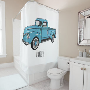 Rideaux De Douche Illustration classique de la caricature pour camio