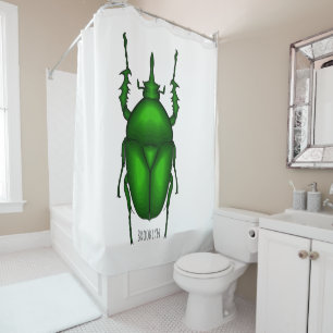 Rideaux De Douche illustration de bande dessinée de Mecynorhina torq