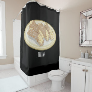 Rideaux De Douche Illustration de Cannoli