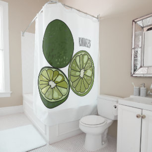 Rideaux De Douche Illustration de chaux Kaffir