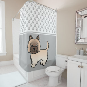 Rideaux De Douche Illustration de chien Terrier Wheaten Cairn & Patt