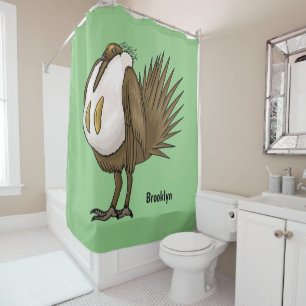 Rideaux De Douche Illustration de dessin animé de tétras sagebrush g