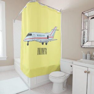 Rideaux De Douche Illustration de jet privé