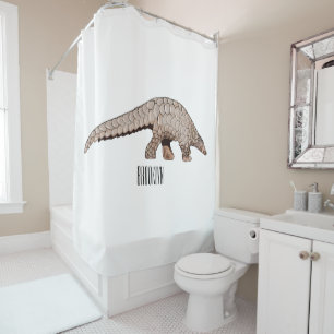 Rideaux De Douche Illustration de Pangolin