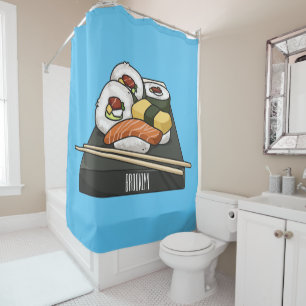Rideaux De Douche Illustration de sushi