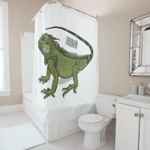 Rideaux De Douche Illustration d'Iguana